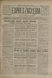 Expres Zagłębia : jedyny organ demokratyczny niezależny woj. kieleckiego. R.7, nr 15 (16 stycznia 1932)