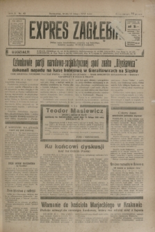 Expres Zagłębia : jedyny organ demokratyczny niezależny woj. kieleckiego. R.10, nr 43 (13 lutego 1935)