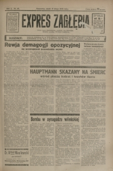 Expres Zagłębia : jedyny organ demokratyczny niezależny woj. kieleckiego. R.10, nr 45 (15 lutego 1935)
