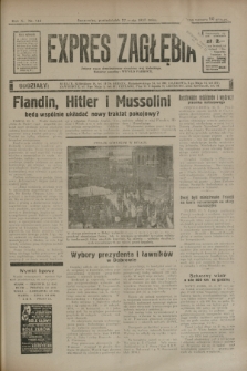 Expres Zagłębia : jedyny organ demokratyczny niezależny woj. kieleckiego. R.10, nr 144 (27 maja 1935)