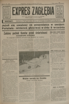 Expres Zagłębia : jedyny organ demokratyczny niezależny woj. kieleckiego. R.10, nr 240 (3 września 1935)