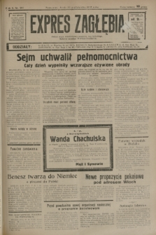 Expres Zagłębia : jedyny organ demokratyczny niezależny woj. kieleckiego. R.10, nr 297 (30 października 1935)