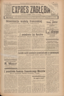 Expres Zagłębia : jedyny organ demokratyczny niezależny woj. kieleckiego. R.11, nr 265 (27 września 1936)