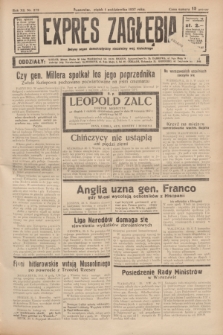 Expres Zagłębia : jedyny organ demokratyczny niezależny woj. kieleckiego. R.12, nr 272 (1 października 1937)