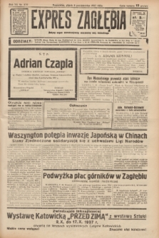 Expres Zagłębia : jedyny organ demokratyczny niezależny woj. kieleckiego. R.12, nr 279 (8 października 1937)