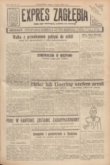 Expres Zagłębia : jedyny organ demokratyczny niezależny woj. kieleckiego. R.13, nr 34 (4 lutego 1938)