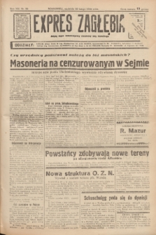 Expres Zagłębia : jedyny organ demokratyczny niezależny woj. kieleckiego. R.13, nr 50 (20 lutego 1938) + wkładka