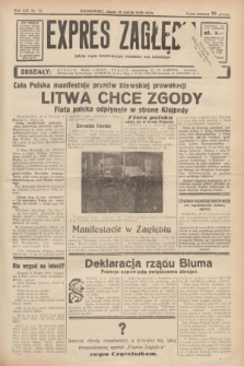 Expres Zagłębia : jedyny organ demokratyczny niezależny woj. kieleckiego. R.13, nr 76 (18 marca 1938)