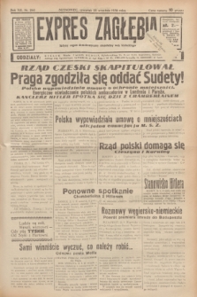 Expres Zagłębia : jedyny organ demokratyczny niezależny woj. kieleckiego. R.13, nr 260 (22 września 1938)