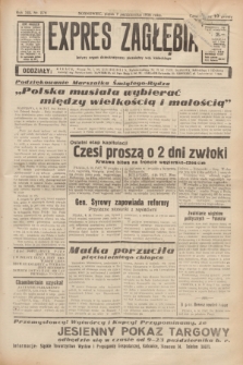 Expres Zagłębia : jedyny organ demokratyczny niezależny woj. kieleckiego. R.13, nr 276 (7 października 1938)