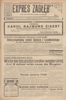 Expres Zagłębia : jedyny organ demokratyczny niezależny woj. kieleckiego. R.13, nr 302 (3 listopada 1938)