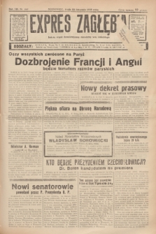 Expres Zagłębia : jedyny organ demokratyczny niezależny woj. kieleckiego. R.13, nr 322 (23 listopada 1938)