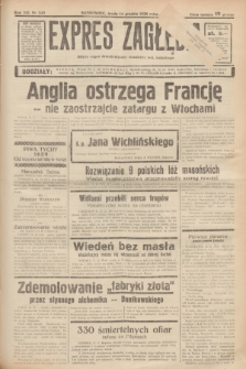 Expres Zagłębia : jedyny organ demokratyczny niezależny woj. kieleckiego. R.13, nr 343 (14 grudnia 1938)
