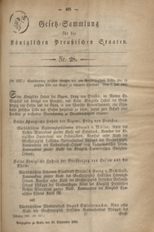 Gesetz-Sammlung für die Königlichen Preußischen Staaten. 1860, Nr. 28 (10 September)