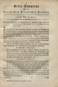 Gesetz-Sammlung für die Königlichen Preußischen Staaten. 1819, No. 2 (15 Februar)