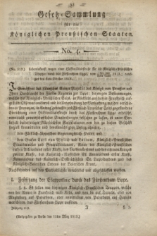 Gesetz-Sammlung für die Königlichen Preußischen Staaten. 1819, No. 4 (11 März)