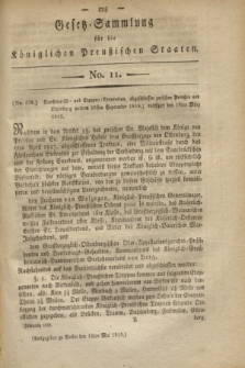 Gesetz-Sammlung für die Königlichen Preußischen Staaten. 1819, No. 11 (15 Mai)