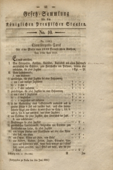Gesetz-Sammlung für die Königlichen Preußischen Staaten. 1828, No. 10 (3 Juni)