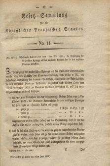Gesetz-Sammlung für die Königlichen Preußischen Staaten. 1828, No. 11 (10 Juni)