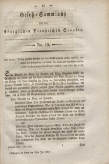 Gesetz-Sammlung für die Königlichen Preußischen Staaten. 1829. No. 10 (25 Juli)