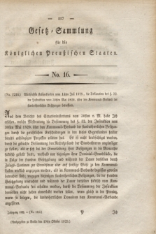 Gesetz-Sammlung für die Königlichen Preußischen Staaten. 1829. No. 16 (19 October)
