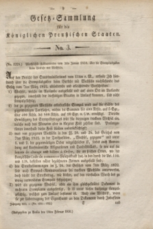 Gesetz-Sammlung für die Königlichen Preußischen Staaten. 1830, No. 3 (18 Februar)