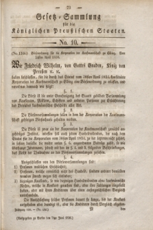 Gesetz-Sammlung für die Königlichen Preußischen Staaten. 1830, No. 10 (7 Juni)