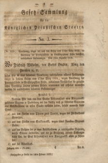 Gesetz-Sammlung für die Königlichen Preußischen Staaten. 1832, No. 3 (14 Februar)