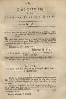 Gesetz-Sammlung für die Königlichen Preußischen Staaten. 1854, Nr. 22 (22 Juni)