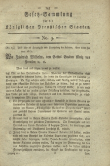 Gesetz-Sammlung für die Königlichen Preußischen Staaten. 1811, No. 9 (10 Januar)