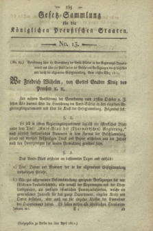 Gesetz-Sammlung für die Königlichen Preußischen Staaten. 1811, No. 13 (28 März)