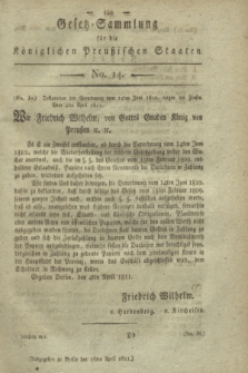Gesetz-Sammlung für die Königlichen Preußischen Staaten. 1811, No. 14 (4 April)
