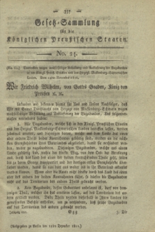 Gesetz-Sammlung für die Königlichen Preußischen Staaten. 1811, No. 24 (12 Dezember)