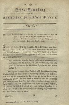 Gesetz-Sammlung für die Königlichen Preußischen Staaten. 1812, No. 26 (24 Dezember)