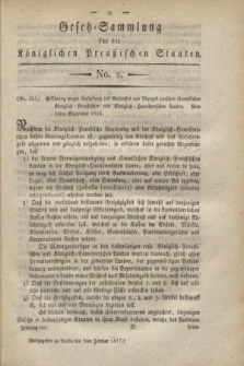 Gesetz-Sammlung für die Königlichen Preußischen Staaten. 1817, No. 2 (8 Februar)