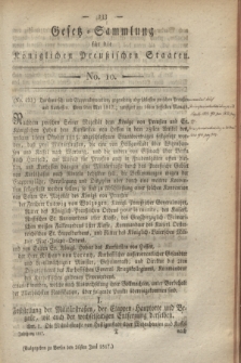 Gesetz-Sammlung für die Königlichen Preußischen Staaten. 1817, No. 10 (26 Juni)