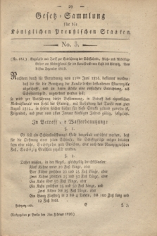 Gesetz-Sammlung für die Königlichen Preußischen Staaten. 1820, No. 3 (3 Februar)