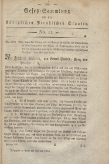 Gesetz-Sammlung für die Königlichen Preußischen Staaten. 1820, No. 11 (6 Juli)