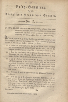 Gesetz-Sammlung für die Königlichen Preußischen Staaten. 1820, No. 15 (28 September)