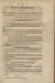 Gesetz-Sammlung für die Königlichen Preußischen Staaten. 1823, No. 2 (1 Februar)
