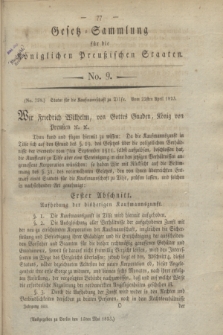 Gesetz-Sammlung für die Königlichen Preußischen Staaten. 1823, No. 9 (15 Mai)