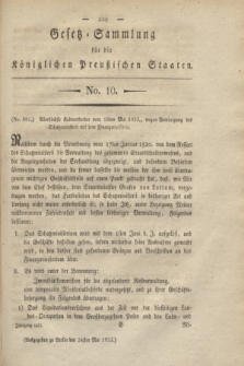 Gesetz-Sammlung für die Königlichen Preußischen Staaten. 1823, No. 10 (24 Mai)