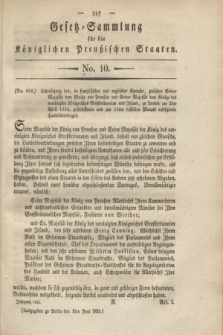 Gesetz-Sammlung für die Königlichen Preußischen Staaten. 1824, No. 10 (5 Juni)