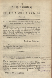 Gesetz-Sammlung für die Königlichen Preußischen Staaten. 1824, No. 12 (13 Juli)