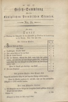 Gesetz-Sammlung für die Königlichen Preußischen Staaten. 1824, No. 16 (2 September) + dod.