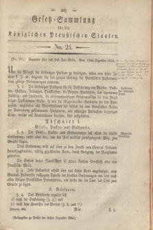 Gesetz-Sammlung für die Königlichen Preußischen Staaten. 1824, No. 24 (24 Dezember) + wkładka