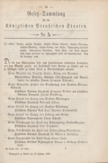 Gesetz-Sammlung für die Königlichen Preußischen Staaten. 1890, Nr. 5 (22 Februar)