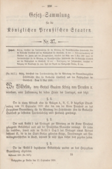 Gesetz-Sammlung für die Königlichen Preußischen Staaten. 1890, Nr. 37 (13 September)