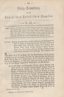Gesetz-Sammlung für die Königlichen Preußischen Staaten. 1890, Nr. 41 (27 November)