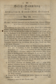 Gesetz-Sammlung für die Königlichen Preußischen Staaten. 1833, No. 23 (20 Dezember)